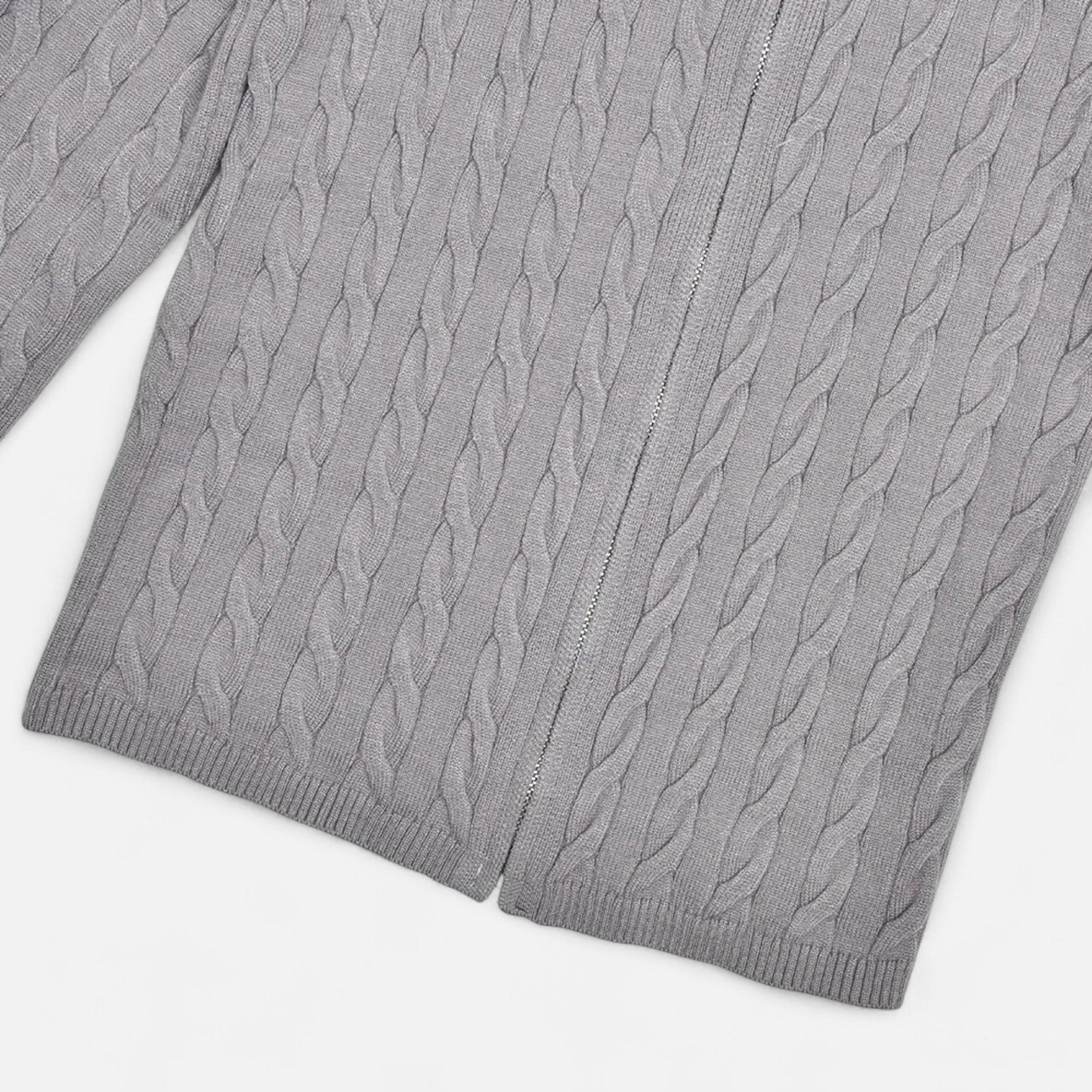 Cardigan Femme Col Roulé Zippé Élégant