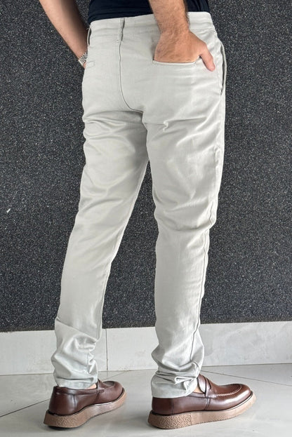 Pantalon Traditionnel Gris Clair