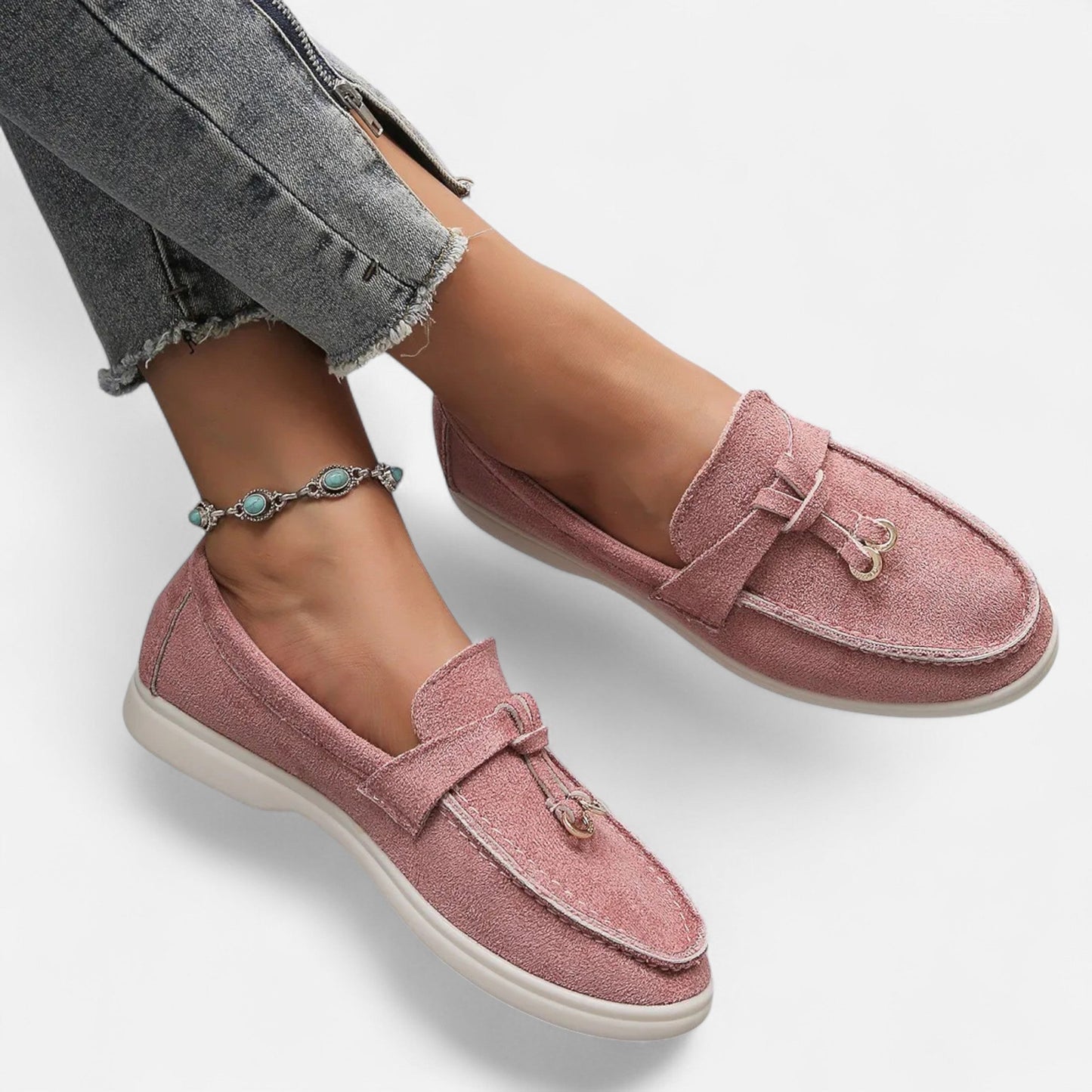 Mocassins Femme Semelle Épaisse Élégance Rétro