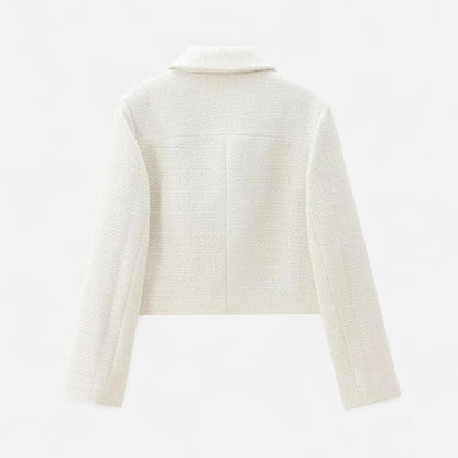 Veste Femme Tweed Courte Élégance Classique