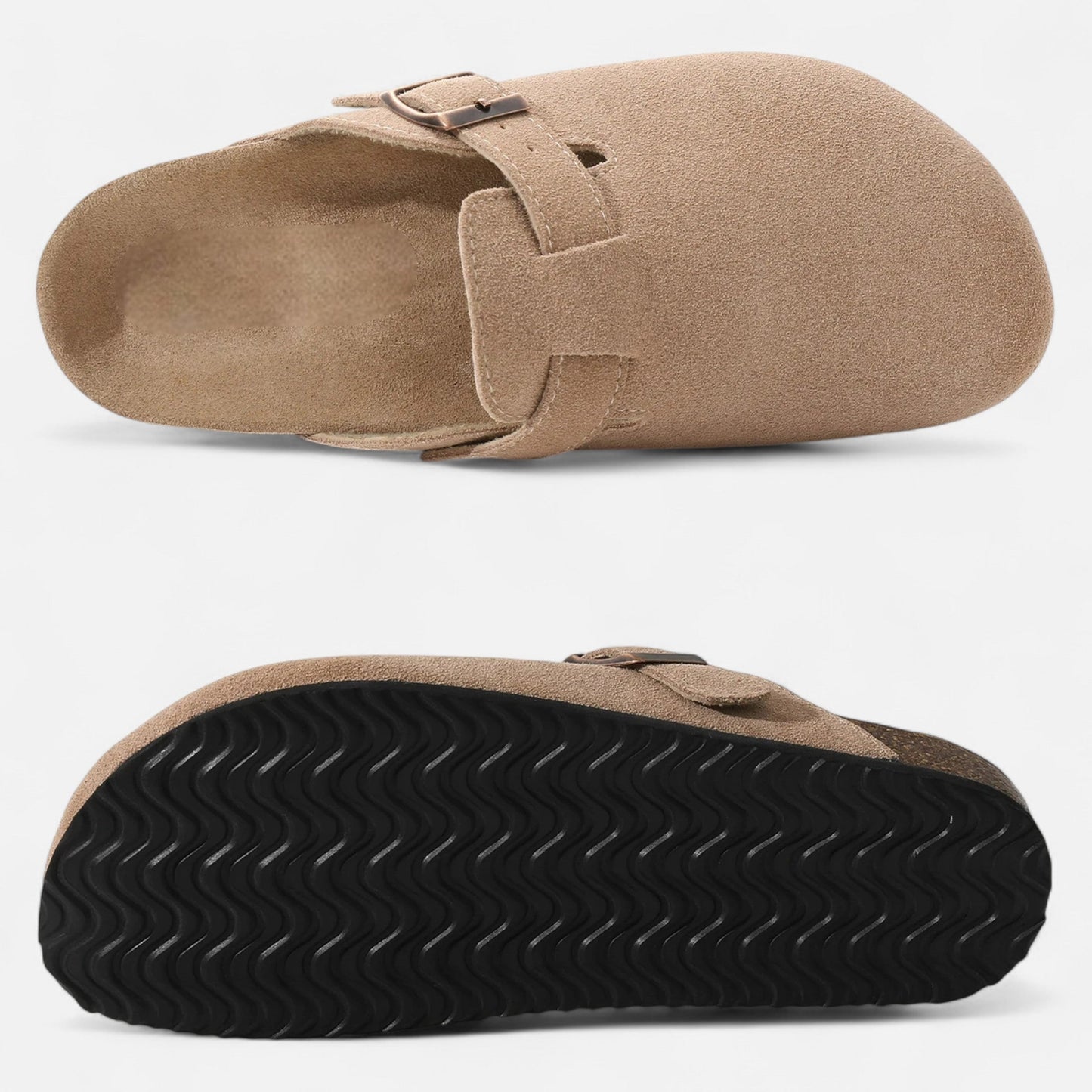 Mules Femme Daim Semelle Liège Classiques