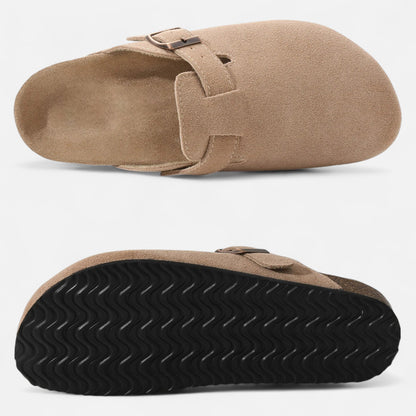 Mules Femme Daim Semelle Liège Classiques