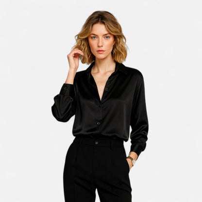 Chemise Femme Slim Satin Héritage Classique
