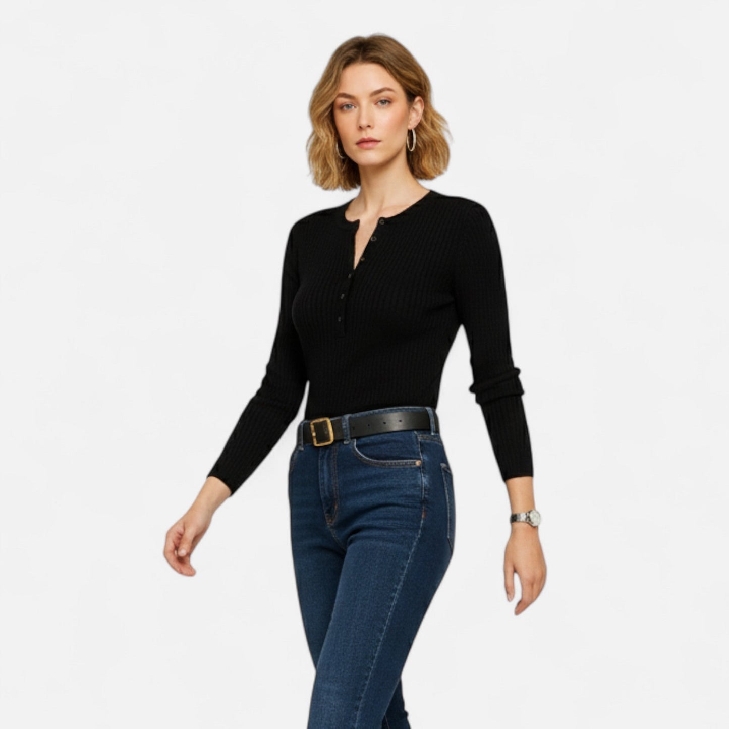 Pull Femme Maille Col Rond Intemporel