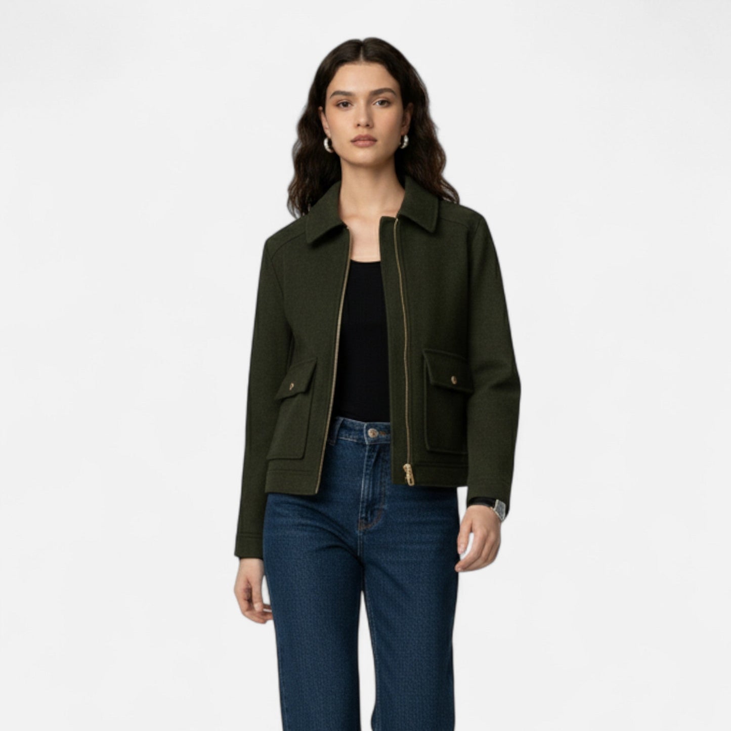 Veste Femme Zippée Élégance Hivernale