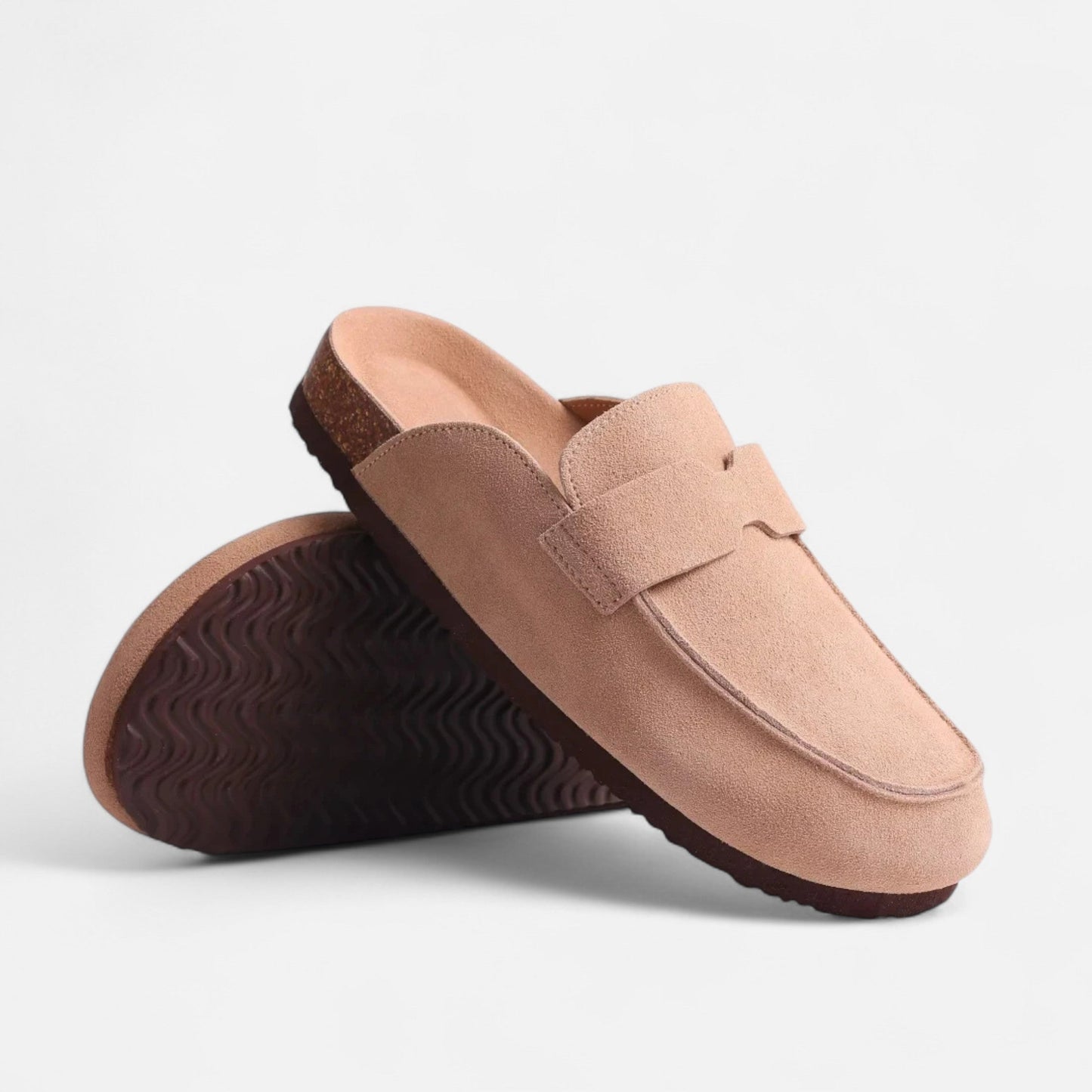 Mules Femme Daim Semelle Liège Classiques