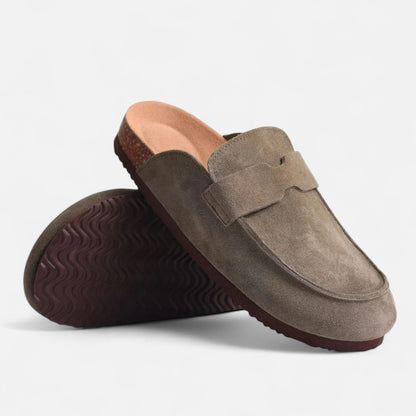 Mules Femme Daim Semelle Liège Classiques