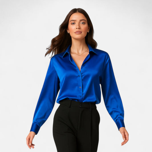 Chemise Femme Slim Satin Héritage Classique