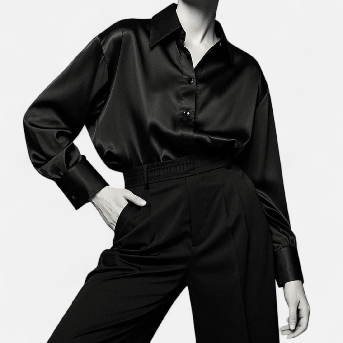 Chemise Femme Slim Satin Héritage Classique