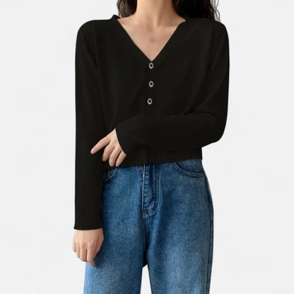 Cardigan Femme Maille Col V Intemporel