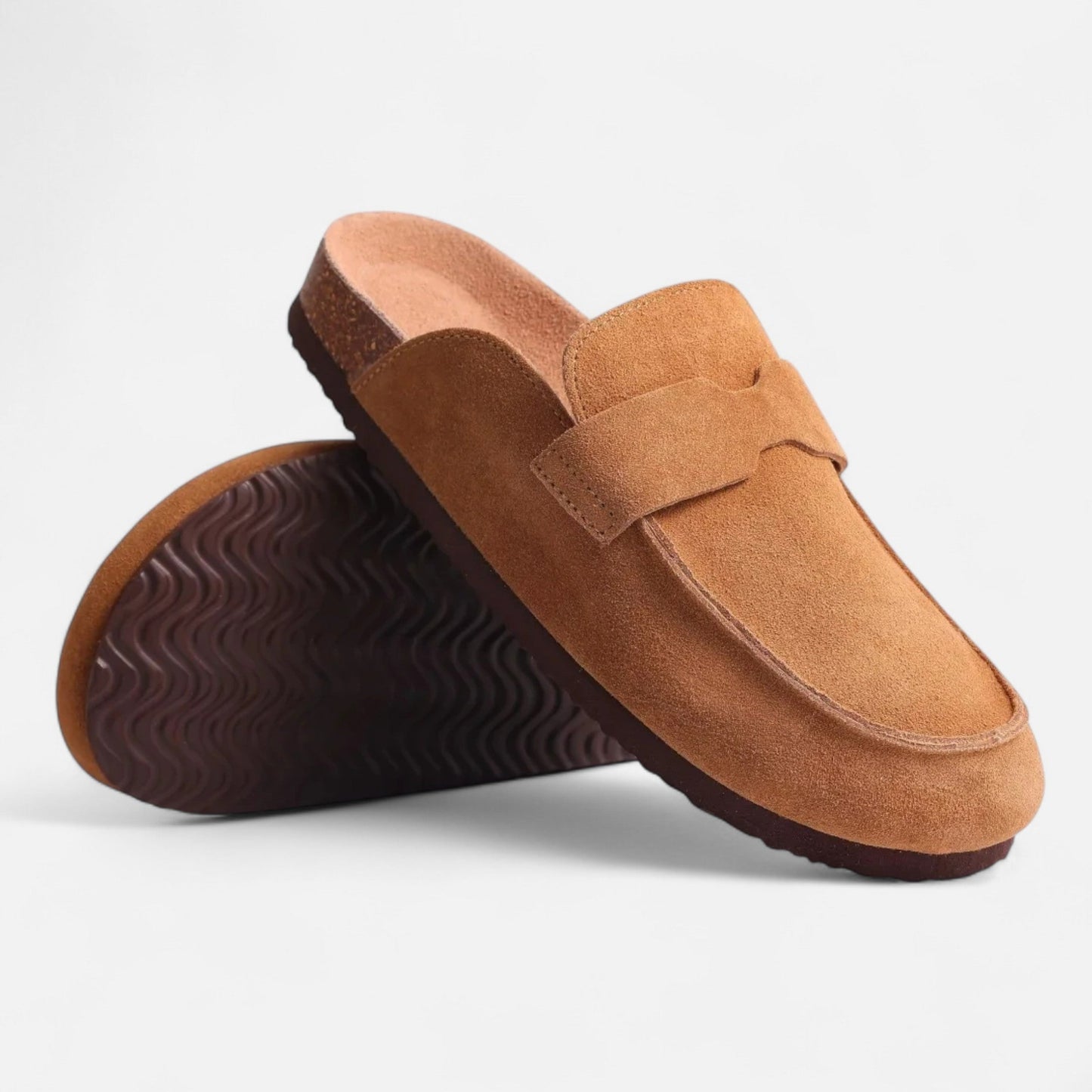 Mules Femme Daim Semelle Liège Classiques