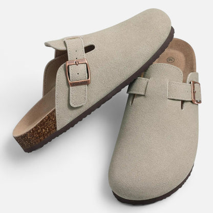 Mules Femme Daim Semelle Liège Classiques