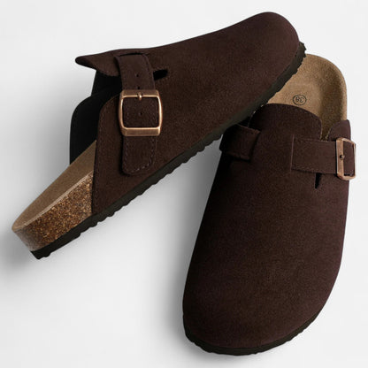 Mules Femme Daim Semelle Liège Classiques