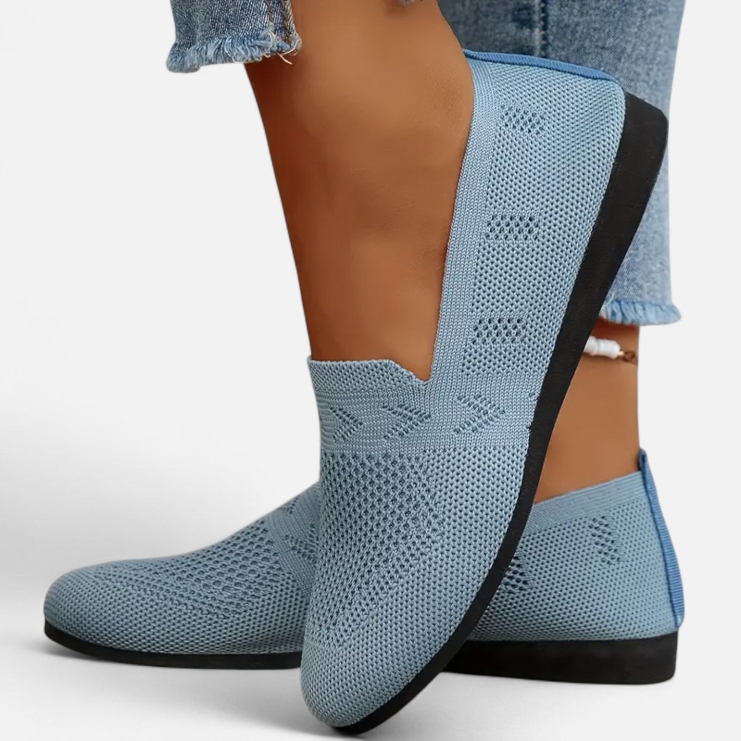 Ballerines Femme Maille Bout Rond Élégantes