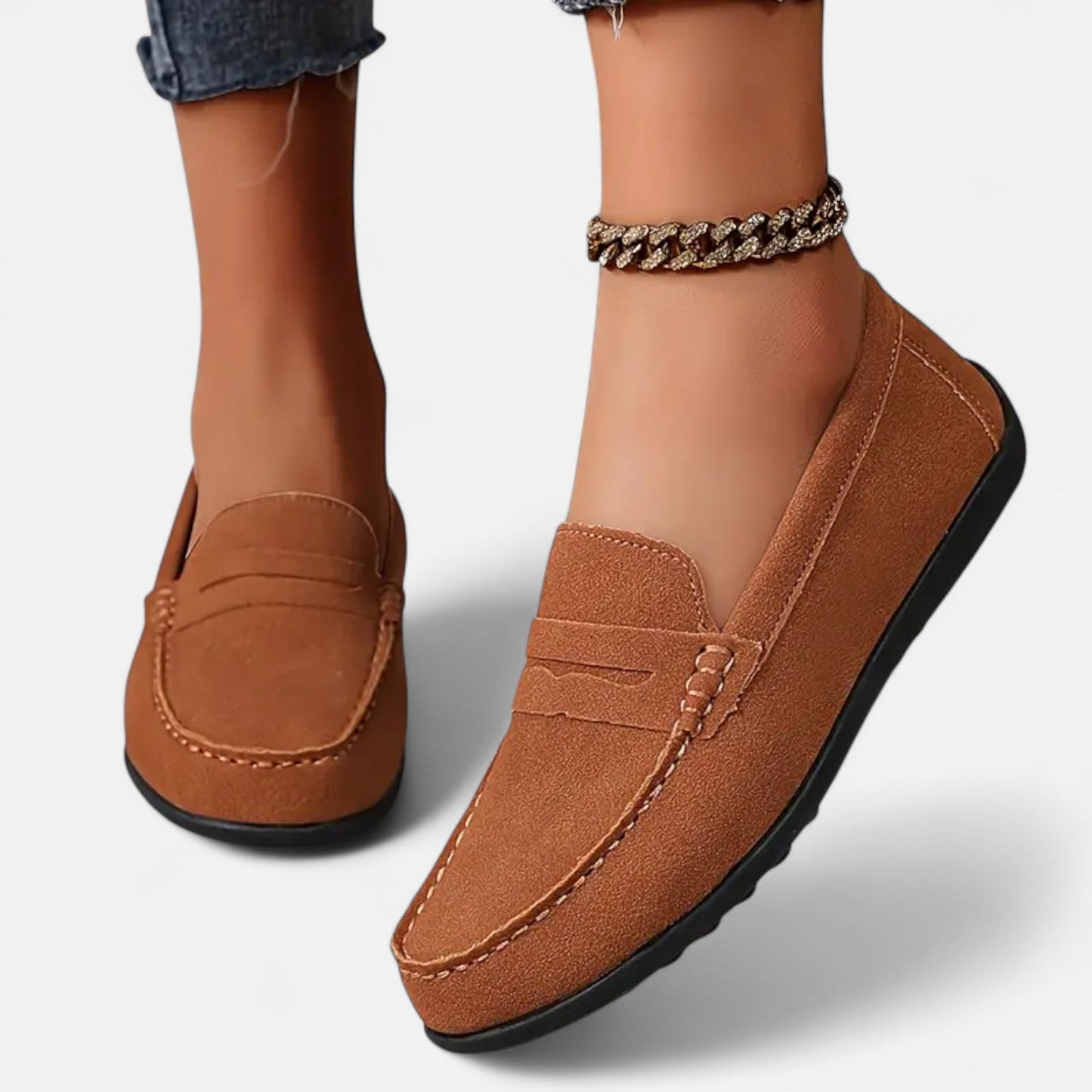 Mocassins Femme Daim Élégance Intemporelle