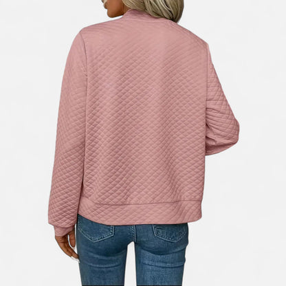 Veste Femme Matelassée Zippée Élégante
