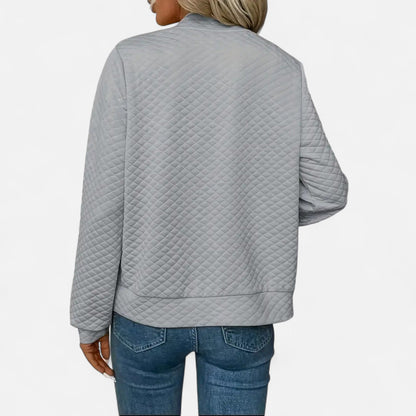 Veste Femme Matelassée Zippée Élégante