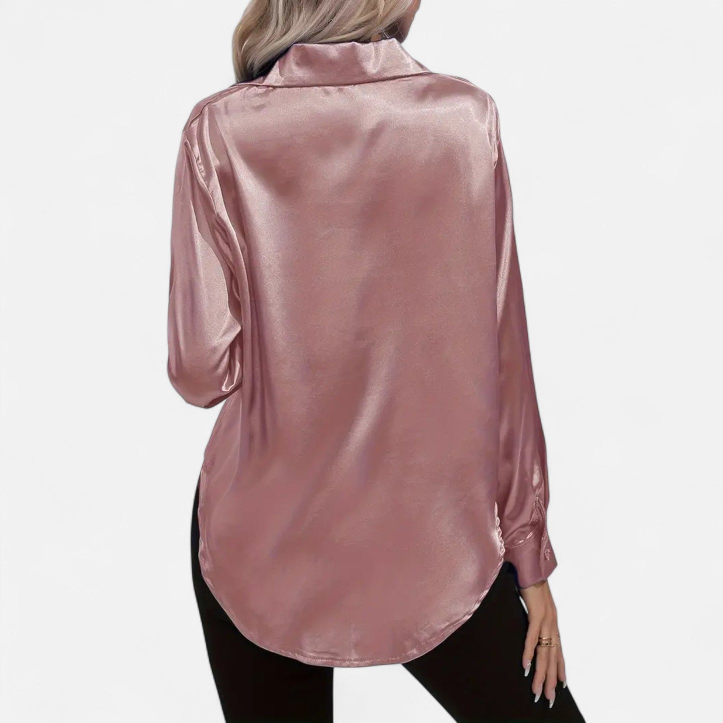 Chemise Femme Satin Col Tailleur