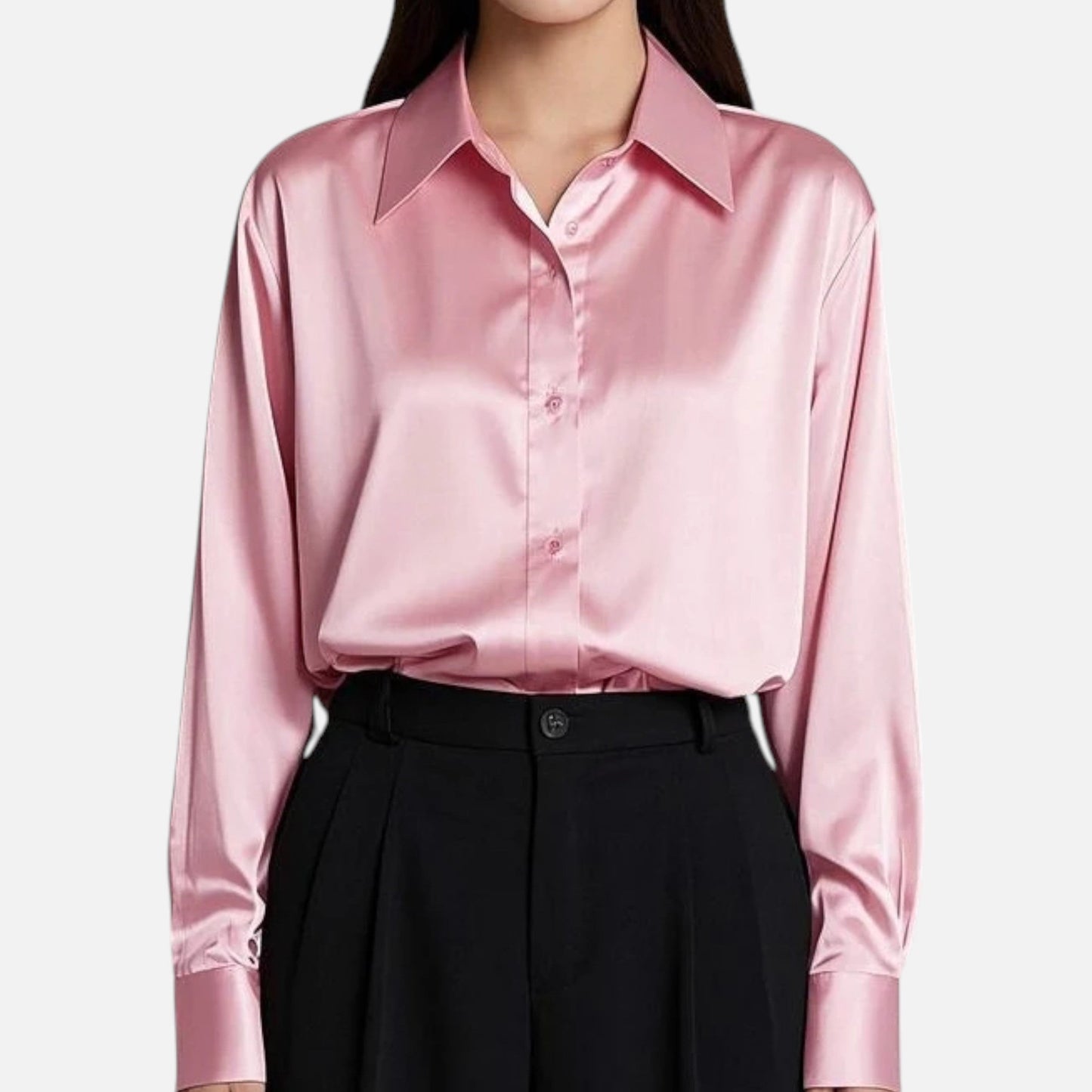 Chemise Femme Slim Satin Héritage Classique