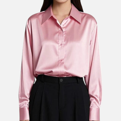 Chemise Femme Slim Satin Héritage Classique