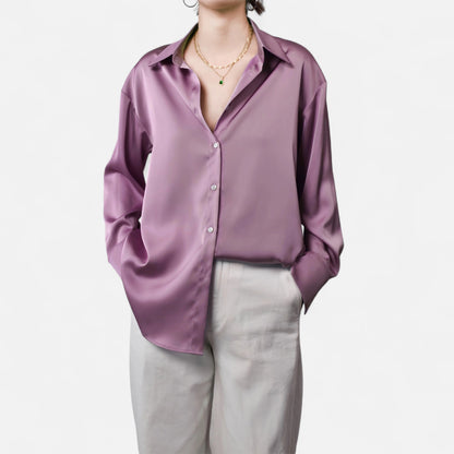 Chemise Femme Slim Satin Héritage Classique